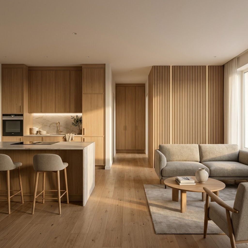 Кейс-разбор: кухня + шкафы + панели в одной квартире — как фабрика держит единый стиль и бюджет